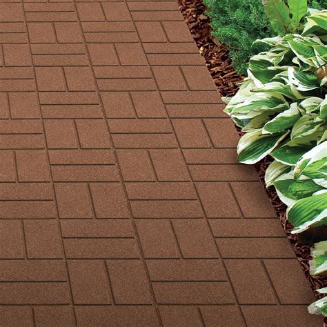 Dual Sided Rubber Paver Tile - RubberMulch.com