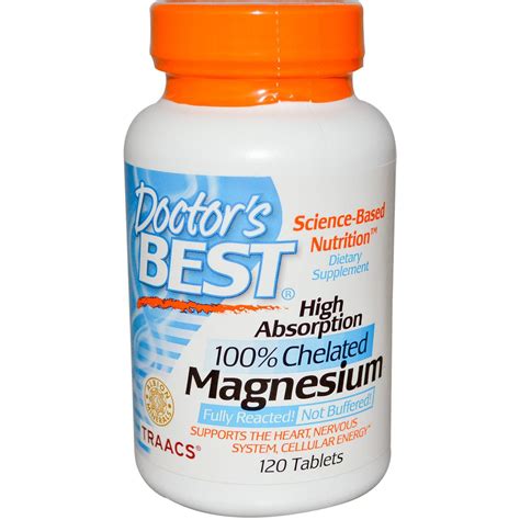 Magnesium High Absorption Doctor's Best Dietary Supplement Australia ...