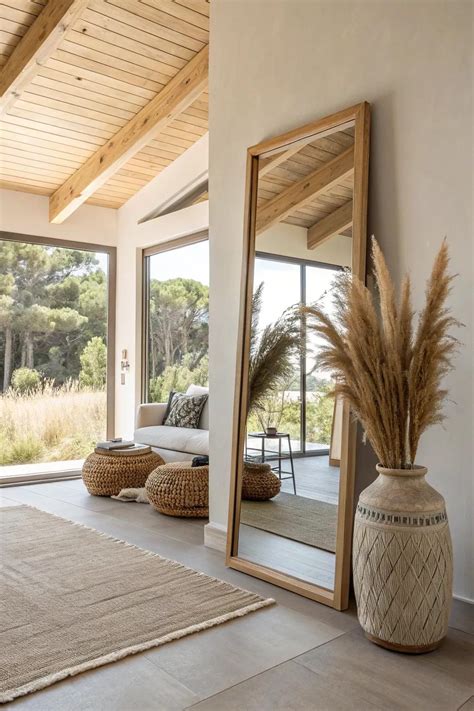 18+ Creative Living Room Floor Mirror Ideas - Ferndream