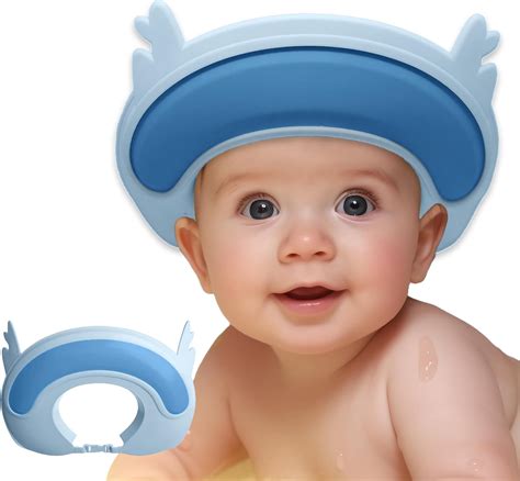 Amazon.com: Shuiniba Baby Shower Bathing Cap Soft Shower Cap Hat Wash ...
