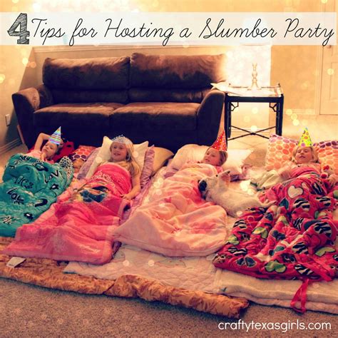 4 Tips for Hosting a Slumber Party (Crafty Texas Girls) | Slumber ...