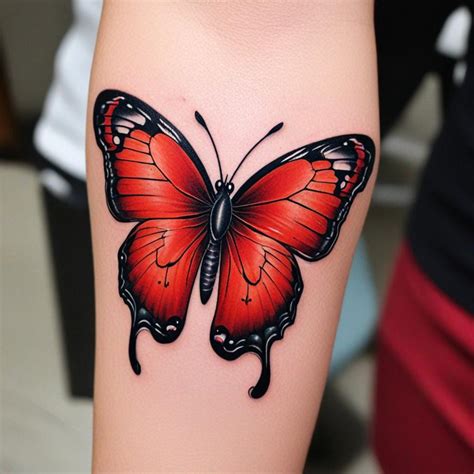Red Butterfly Tattoo Meaning: Transformation, Passion...