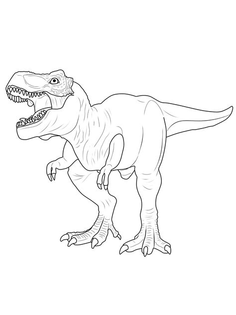 T Rex Dinosaur Coloring Pages at GetColorings.com | Free printable ...