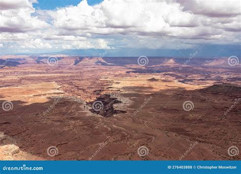 Canyonlands - Panoramic Aerial View on Colorado River Canyon Seen from ...