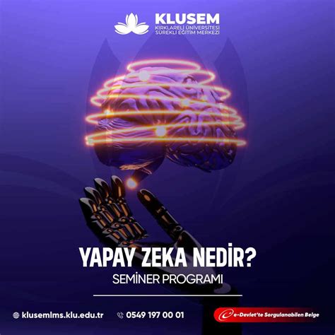 Yapay Zeka Nedir? Semineri