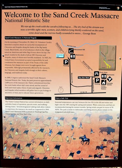 Sand Creek Battle Map