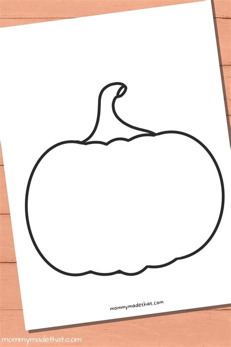 Printable Pumpkin Outline