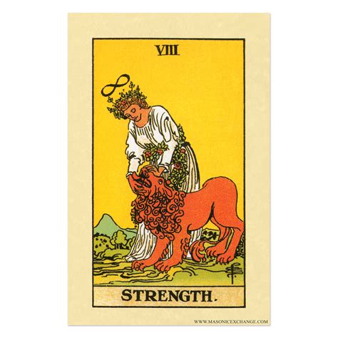 Strength Tarot Card Poster - [11'' x 17'']-TME-ART-P-00022