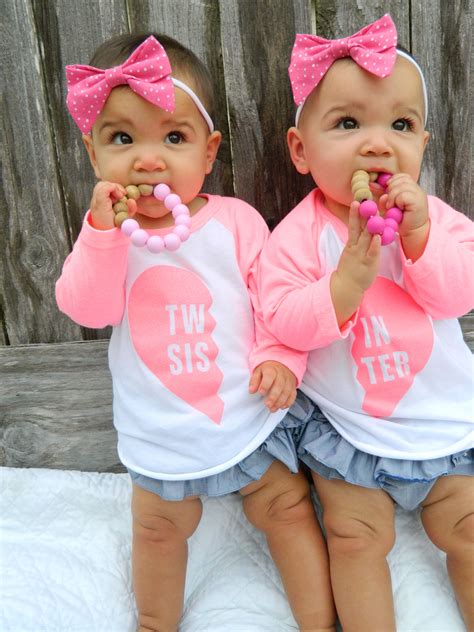 Twin Sister Raglan tee. Twin Sister, matching twins, twin tees, twin ...