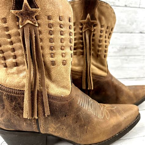 Vintage Laredo Western Boot Women's Extra Large 6M Brown Leather | Grailed