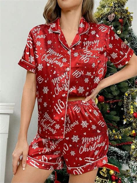 Women Christmas Pajama Set in 2025 | Christmas outfit, Pajamas, Lounge wear