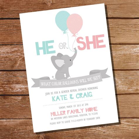 Free Gender Reveal Invitation Templates - Content Calendar Template