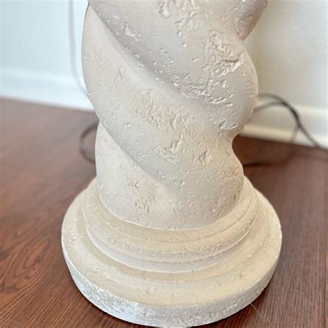 Vintage Post Modern Swirl Plaster 1980s Floor Lamp and Table Lamp at ...