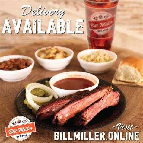 Bill Miller Bar-B-Q menu in Seguin, Texas, USA