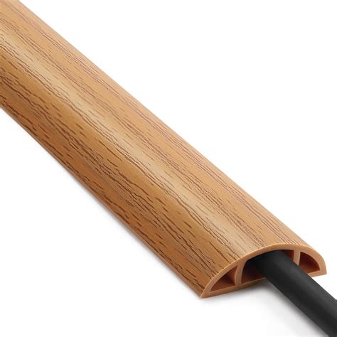 Amazon.com: Floor Cord Cover 6ft, Cord Hider Floor Yellow Oak Wood ...