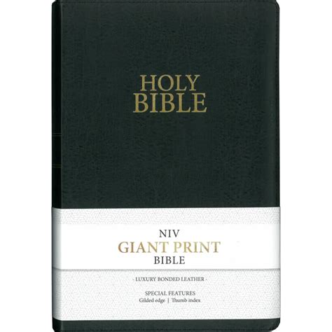 NIV Bible Giant Print Bonded Leather Black | SU Books | Buy Christian ...