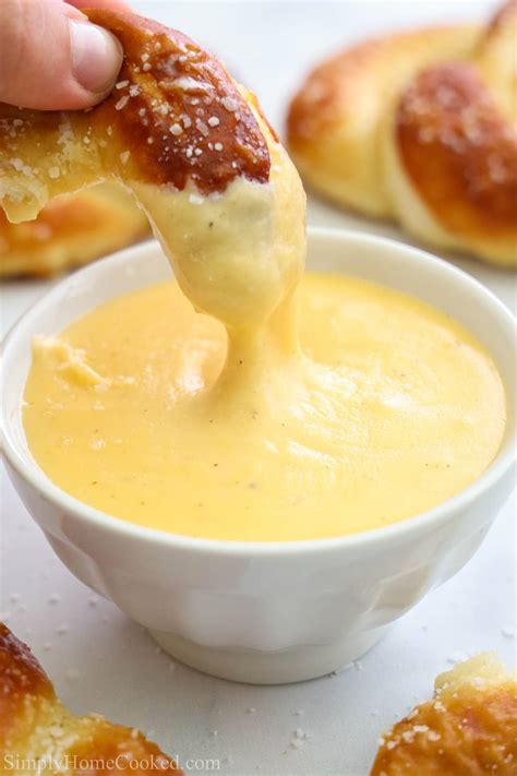 Pretzel Cheese Dip - Simply Home Cooked