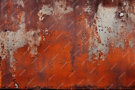 Premium Photo | Metallic surface with horizontal rust marks