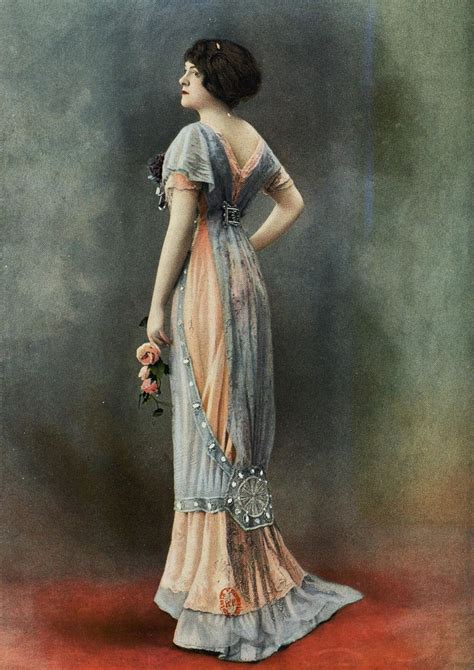 Evening gown by Bernard, photo by Félix, Les Modes May 1910 ...