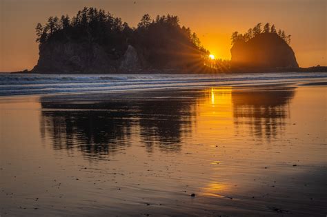 Sunstar - La Push Beach, Washington - Vern Clevenger Photography