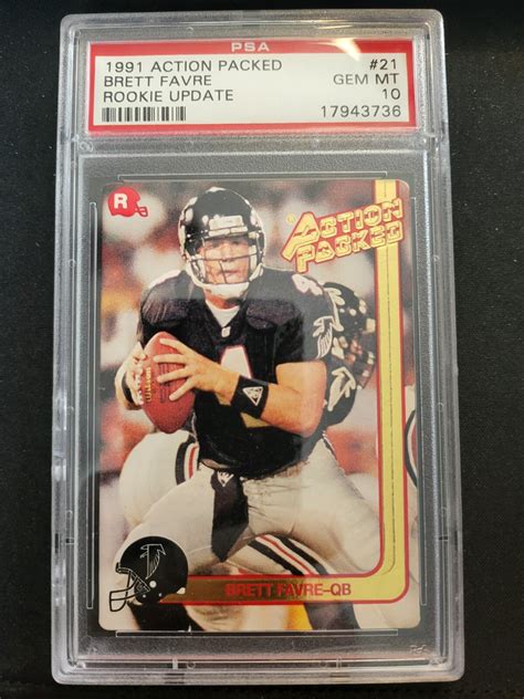 1991 Action Packed Rookie Update Brett Favre RC graded PSA 10 card | eBay