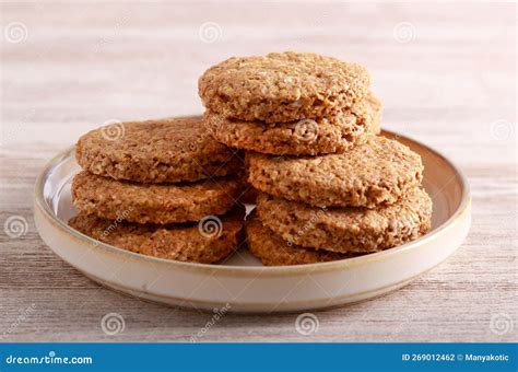 Oat and bran biscuits stock photo. Image of healthy - 269012462