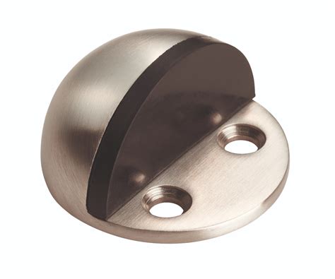 Floor Mounted Door Stop - Shielded (Small) Satin Stainless Steel ...