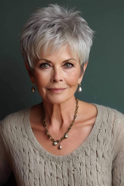 Pin by Rosemary Heyn on favorite in 2024 | Short silver hair, Short ...