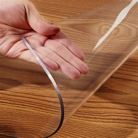 Amazon.com: Wipeable Clear Plastic Table Protector PVC Table Cover ...