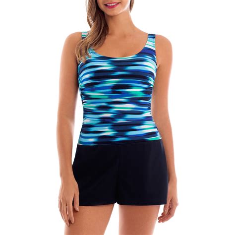 Women's Slimming Full-Coverage One-Piece Swimsuit With Built-In ...