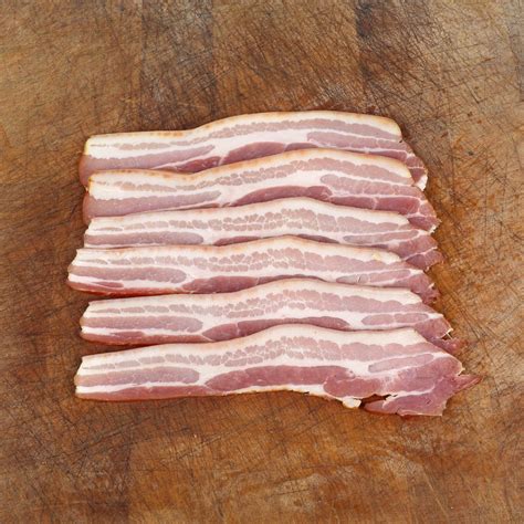 Unsmoked Dry Cure Streaky Bacon Sliced 240g - Stilton Butchers | Buy ...