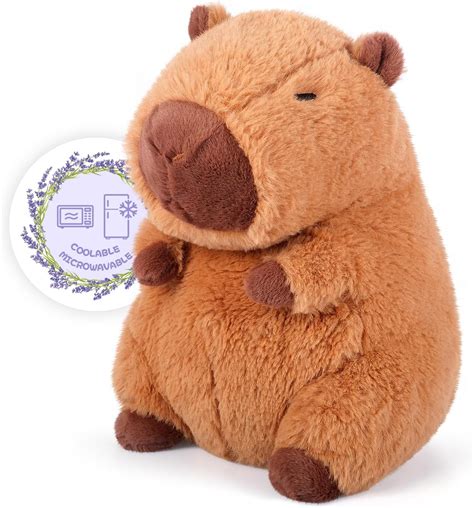 SuzziPals Heatable & Coolable Capybara Stuffed Animal, Microwave ...