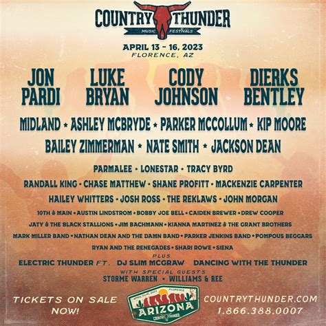 Country Thunder Arizona 2023 Lineup | Grooveist