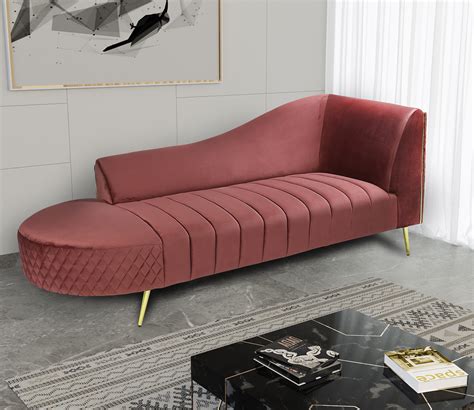 Red Chaise Lounge Sofa | Baci Living Room