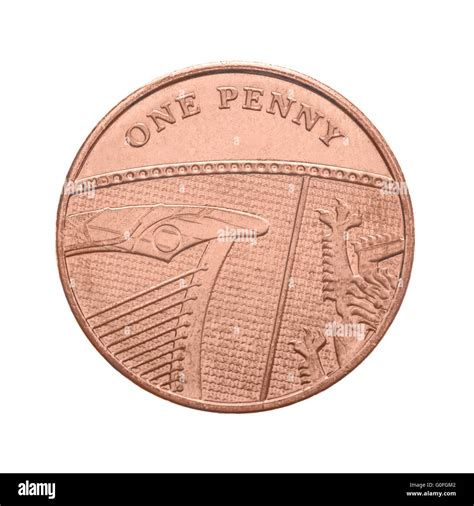 British One Penny Coin Stock Photo - Alamy