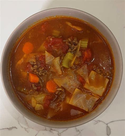 Ground Beef Cabbage Soup - SOTW