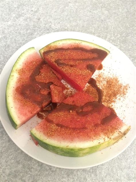 Watermelon with Tajin and Chamoy! - Dining and Cooking