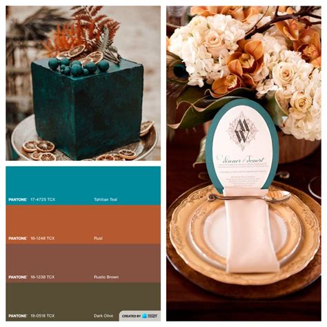 Dark teal wedding color palette | Beachweddingtips.com