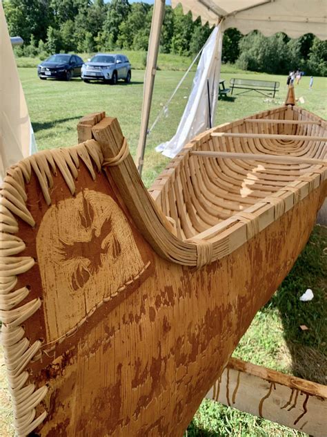 Birch Bark Canoe build and launch photos – Mississaugas of the Credit ...