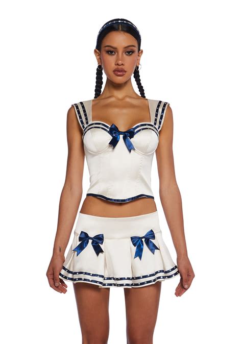 Sexy Womans Halloween Costume Sucker Punch Vintage Sailor Girl Costume ...