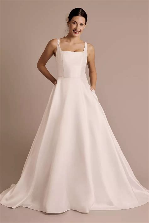 Square Neck Wedding Dress