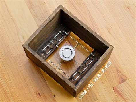 Wooden Chafing Pan & Rack Stand, Disposable Foil Pan Holder, Box Holds ...