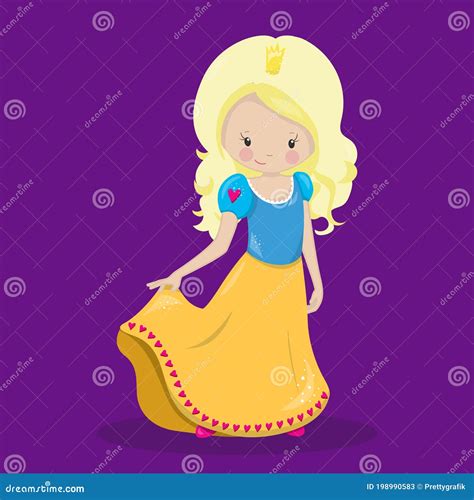 Princess Heart Blondie 08 stock vector. Illustration of cartoon - 198990583