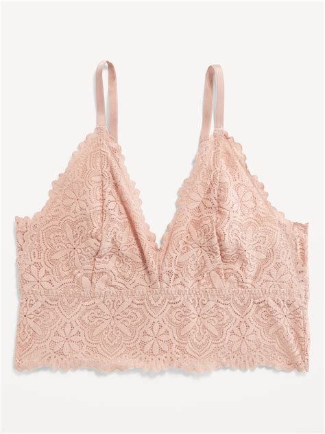 Lace Longline Bralette | Old Navy