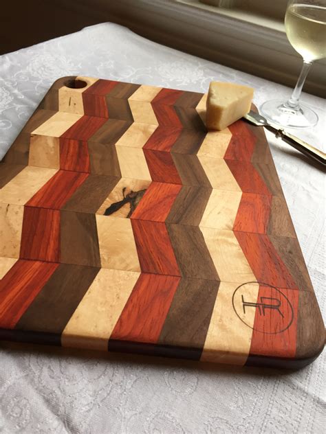Hardwood Cutting Board - Chevron Pattern | Maker Marketplace