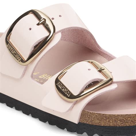 Arizona Big Buckle Pelle naturale vernice High-Shine Light Rose | BIRKENSTOCK