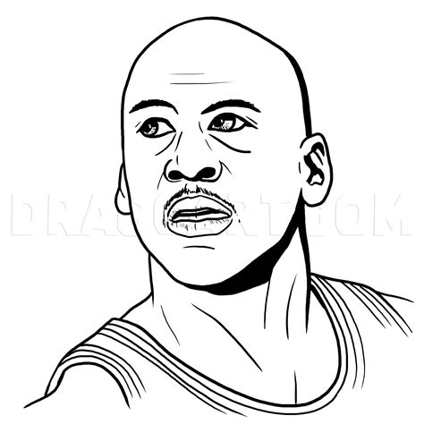 How To Draw Michael Jordan, Drawing, Step by Step, by MichaelY - DragoArt