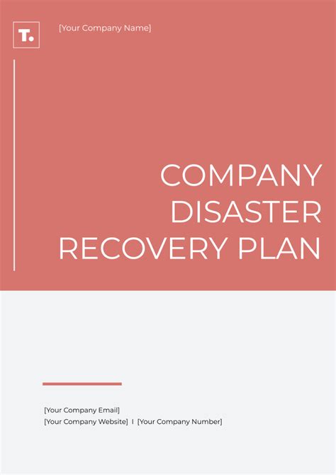 Free IT Disaster Recovery Plan Template to Edit Online