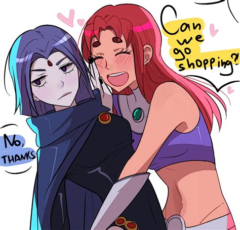 raven and starfire (dc comics and 1 more) drawn by huyandere | Danbooru