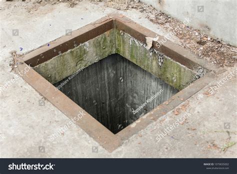 Hole Concrete Floor Dangerous Pit Construction Stock Photo (Edit Now ...